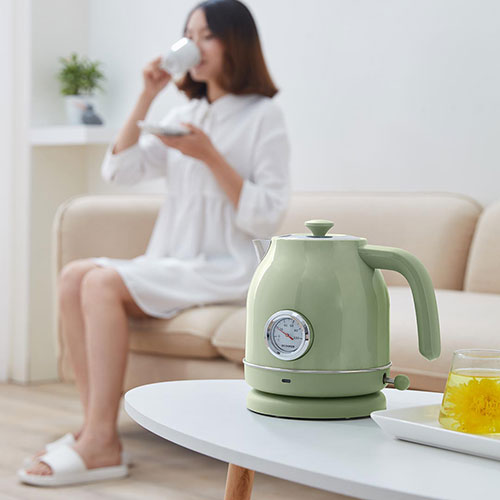 QCOOKER Electric Kettle Green